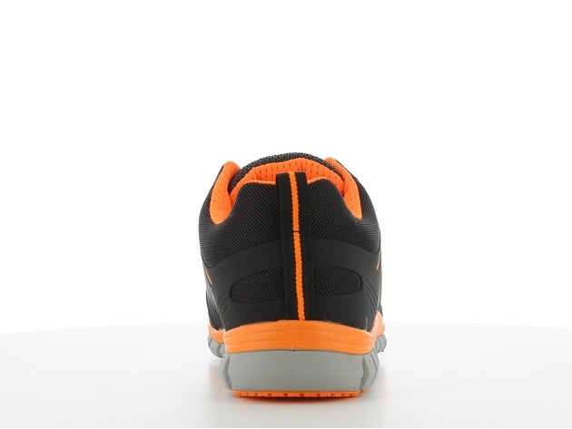 SAFETY JOGGER LIGERO S1P -TURVAKENKÄ, ESD mustaoranssi nauhat, POISTOTUOTE