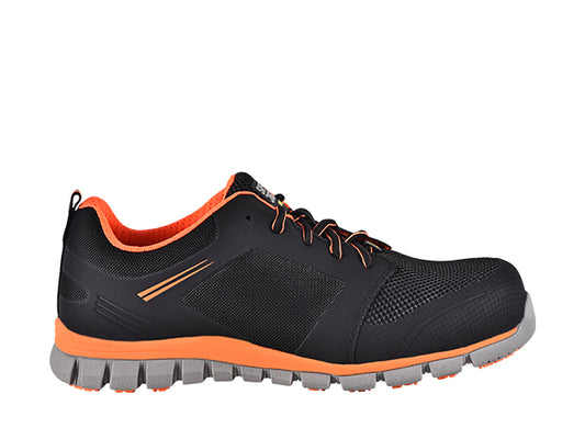 SAFETY JOGGER LIGERO S1P -TURVAKENKÄ, ESD mustaoranssi nauhat, POISTOTUOTE